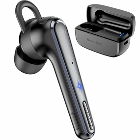 New Bee M52 Bluetooth Headset Business Earbuds, Wireless Earpiece Driving Headset with Charging Case