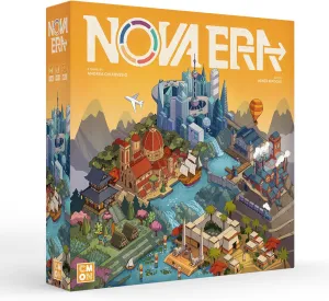 Nova Era Board Game - Civilization Building & Economic Strategy Game, Accessible Game for Kids & Adults, Ages 12 , 2-4 Players, 60 Minute Playtime, Made by CMON