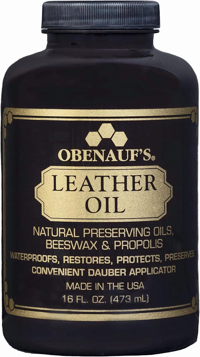 Obenauf's Leather Conditioner - Leather Oil (16oz) - Restore and Protect Leather Boots, Jackets, Purses as Well as Car Leather, Leather Furniture and Much More - Made in The USA (with Applicator)