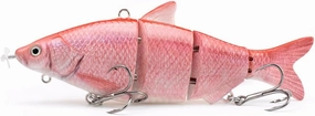 ODS Robotic Fishing Lure Animated Sinking Electric Segmented Bait with Metal Joint for Freshwater and Saltwater