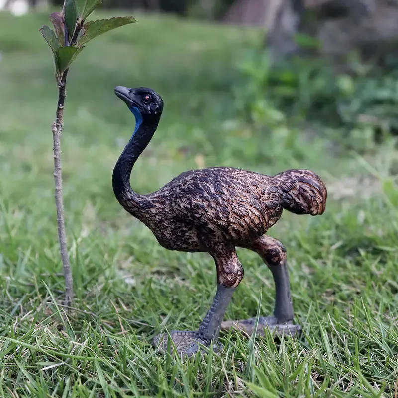 Oenux Classic Bird Animal Flamingos Parrot Sea Mew Peacock Owl Ostrich Model Solid PVC Action Figures Miniature Education Toy