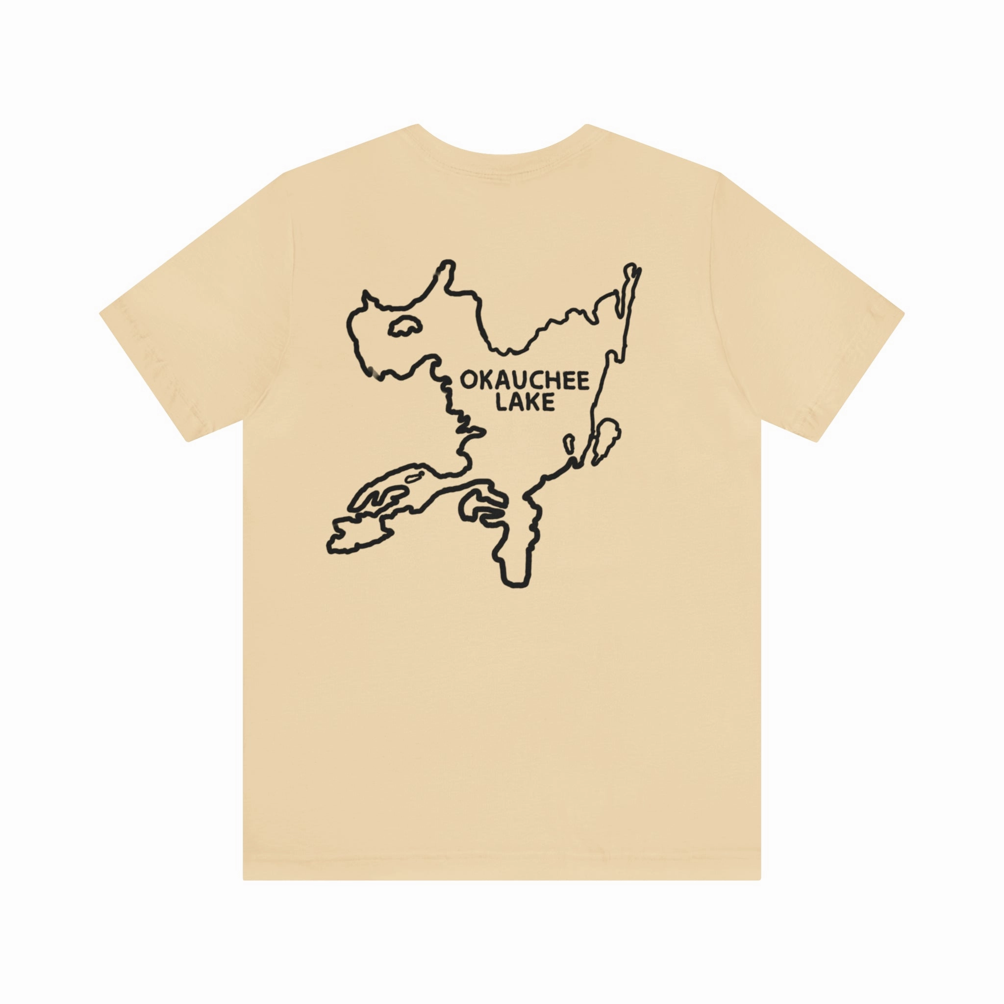 Okauchee Lake, Kayak - Unisex Lightweight Short Sleeve Tee