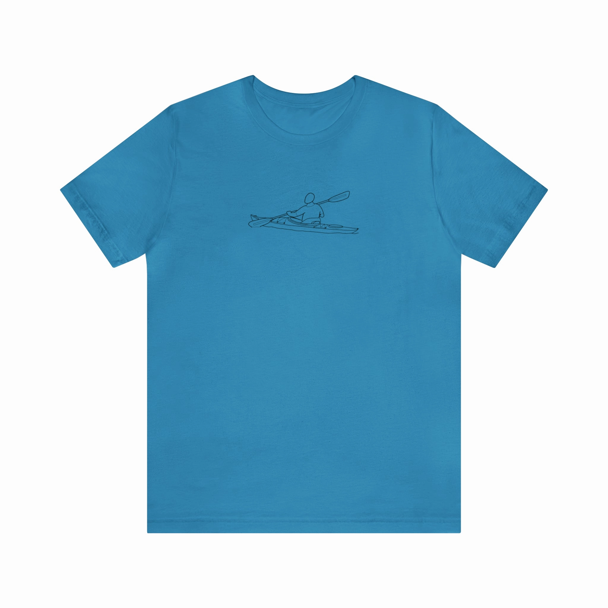 Okauchee Lake, Kayak - Unisex Lightweight Short Sleeve Tee