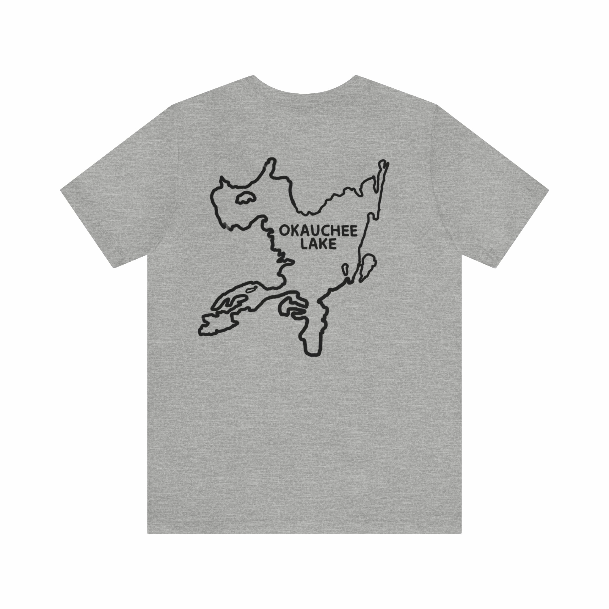 Okauchee Lake, Kayak - Unisex Lightweight Short Sleeve Tee