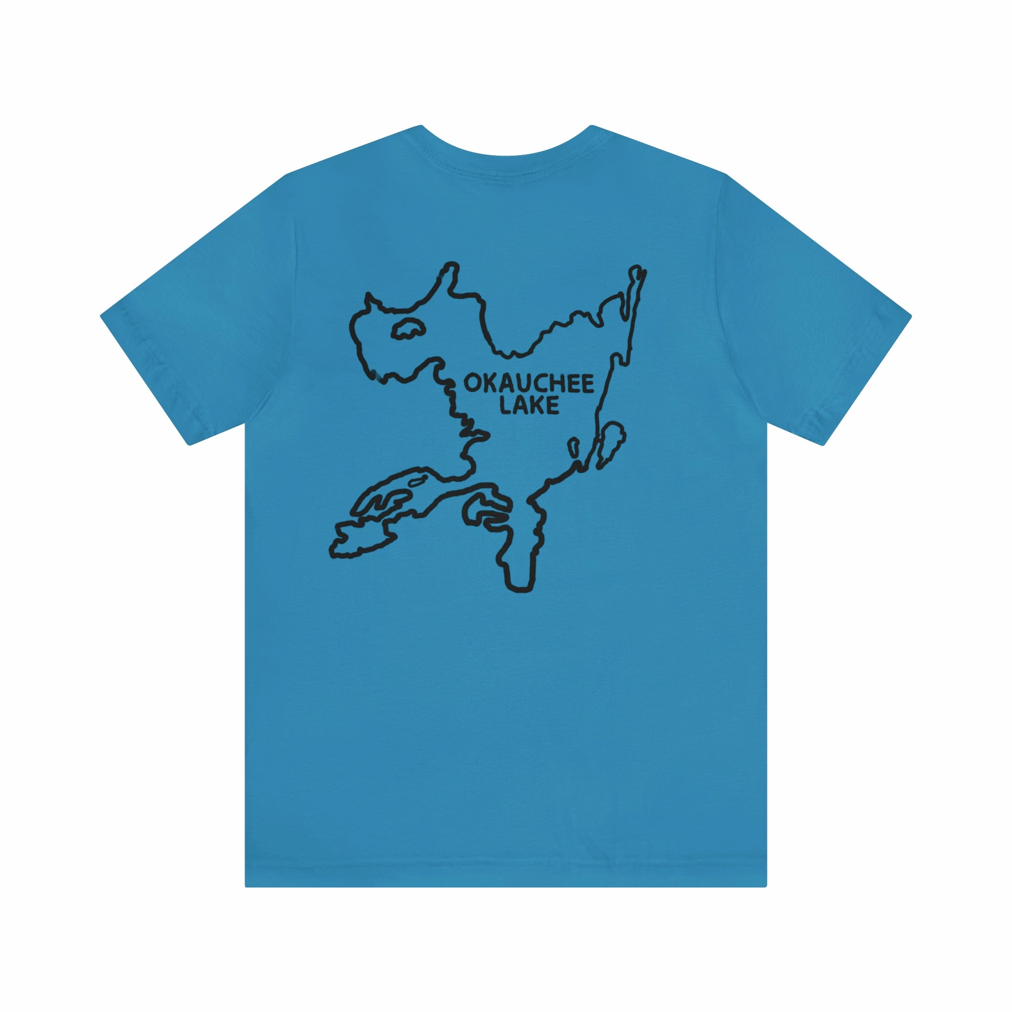 Okauchee Lake, Kayak - Unisex Lightweight Short Sleeve Tee