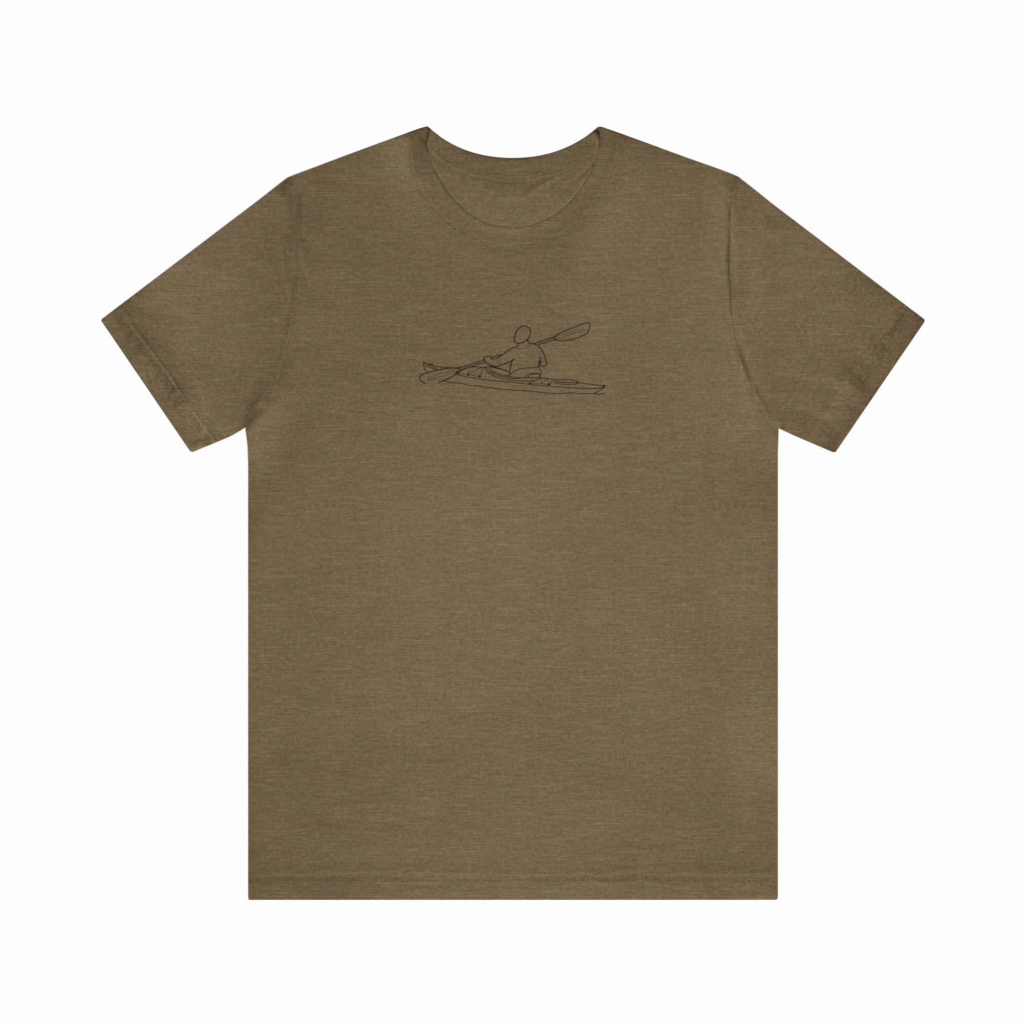 Okauchee Lake, Kayak - Unisex Lightweight Short Sleeve Tee