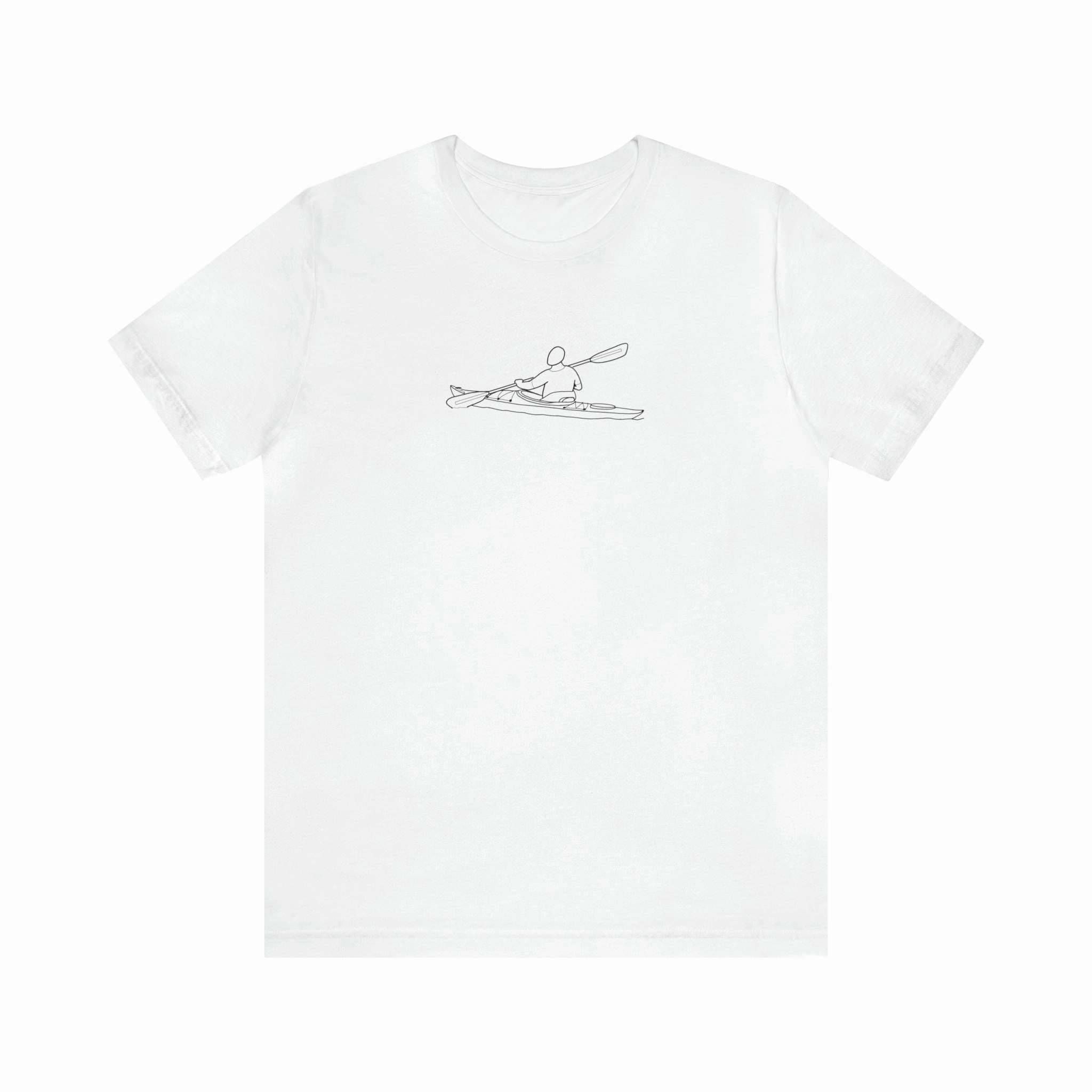 Okauchee Lake, Kayak - Unisex Lightweight Short Sleeve Tee