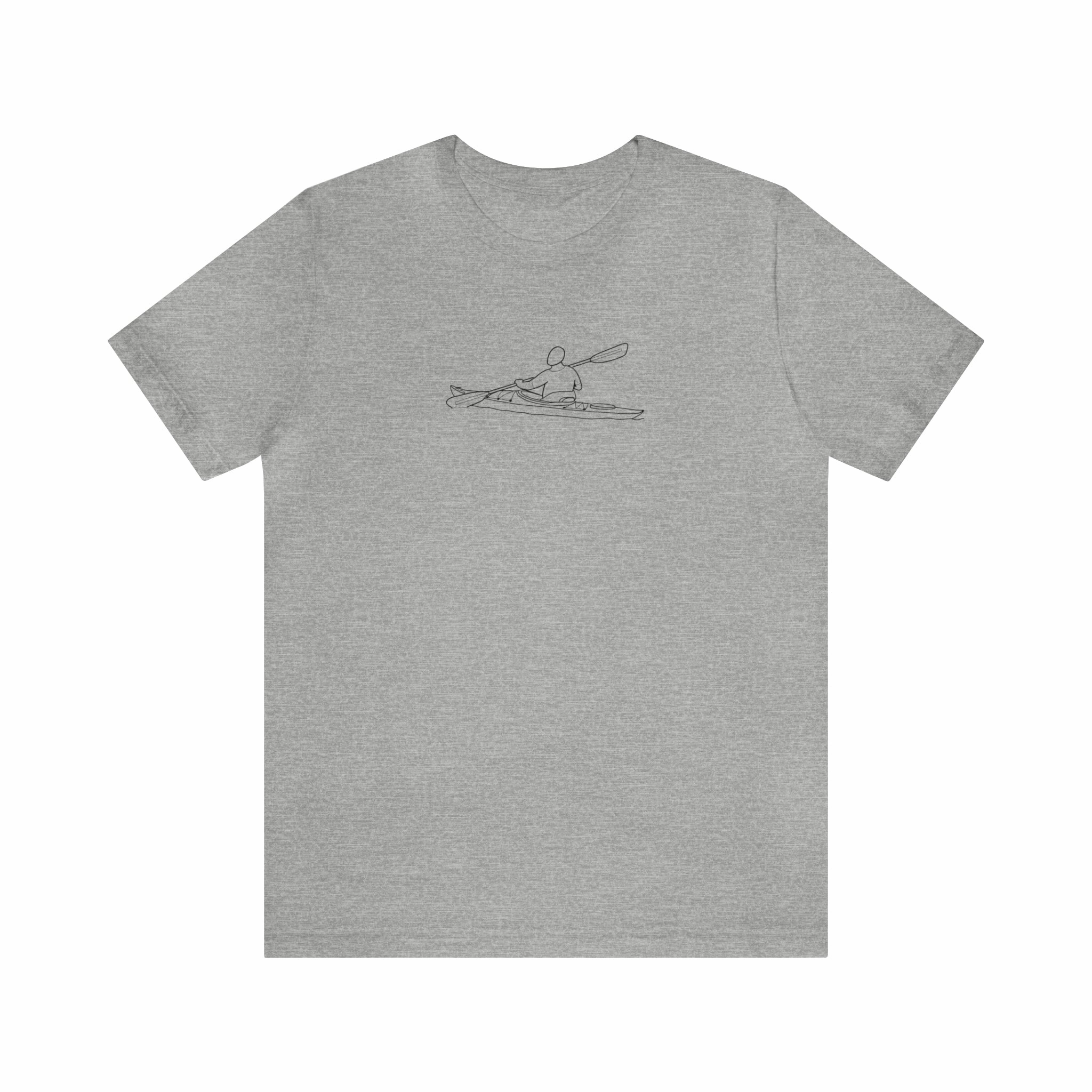 Okauchee Lake, Kayak - Unisex Lightweight Short Sleeve Tee