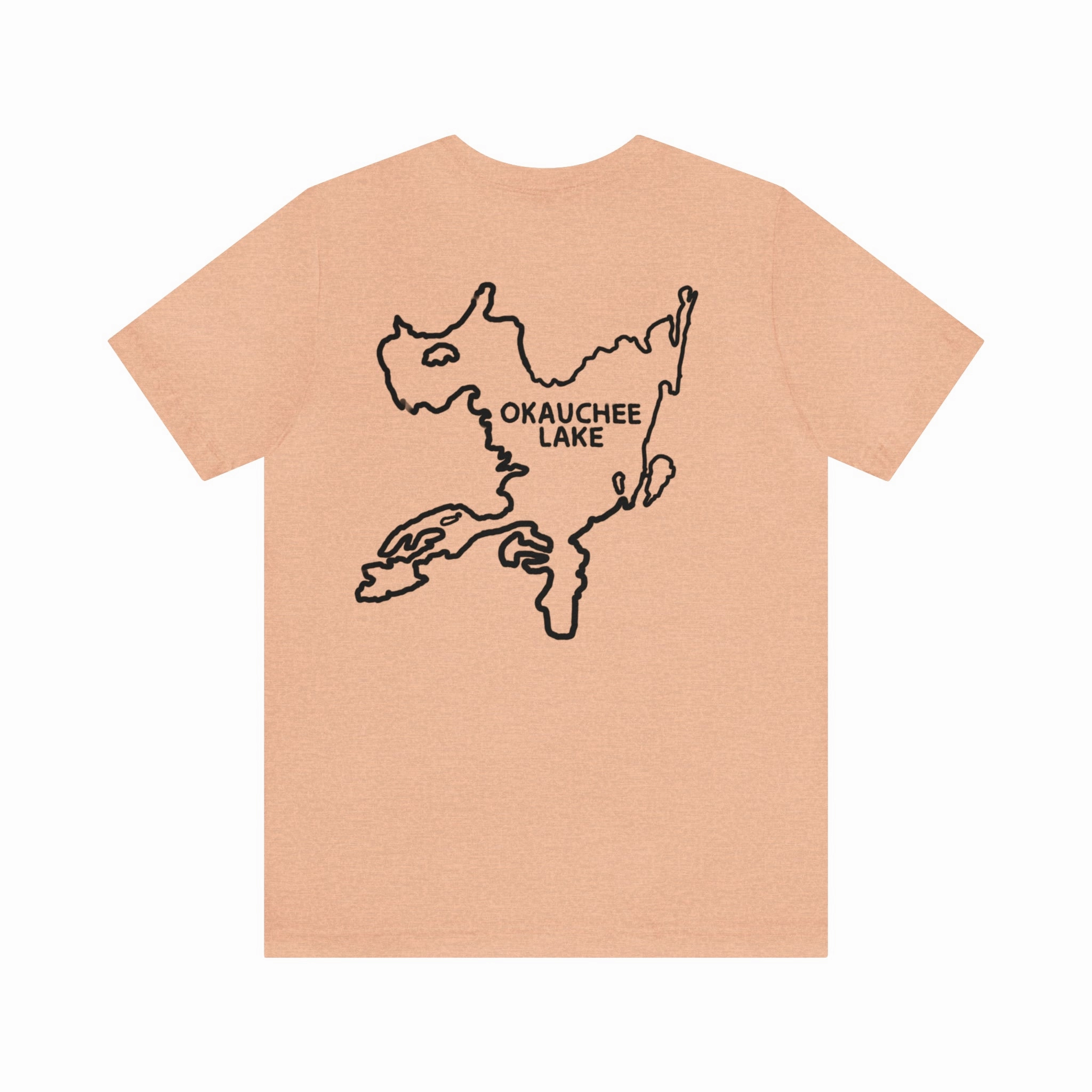 Okauchee Lake, Kayak - Unisex Lightweight Short Sleeve Tee