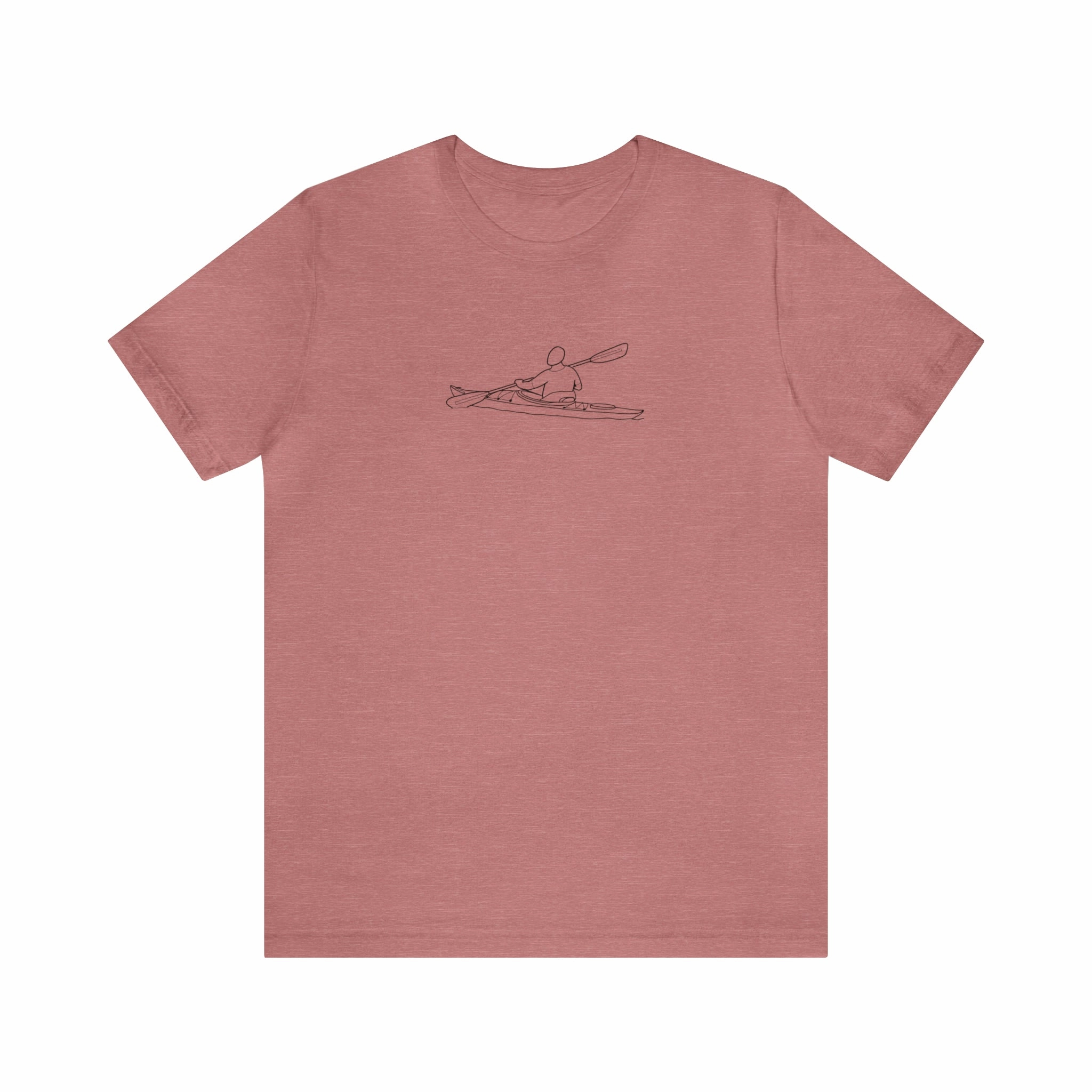 Okauchee Lake, Kayak - Unisex Lightweight Short Sleeve Tee