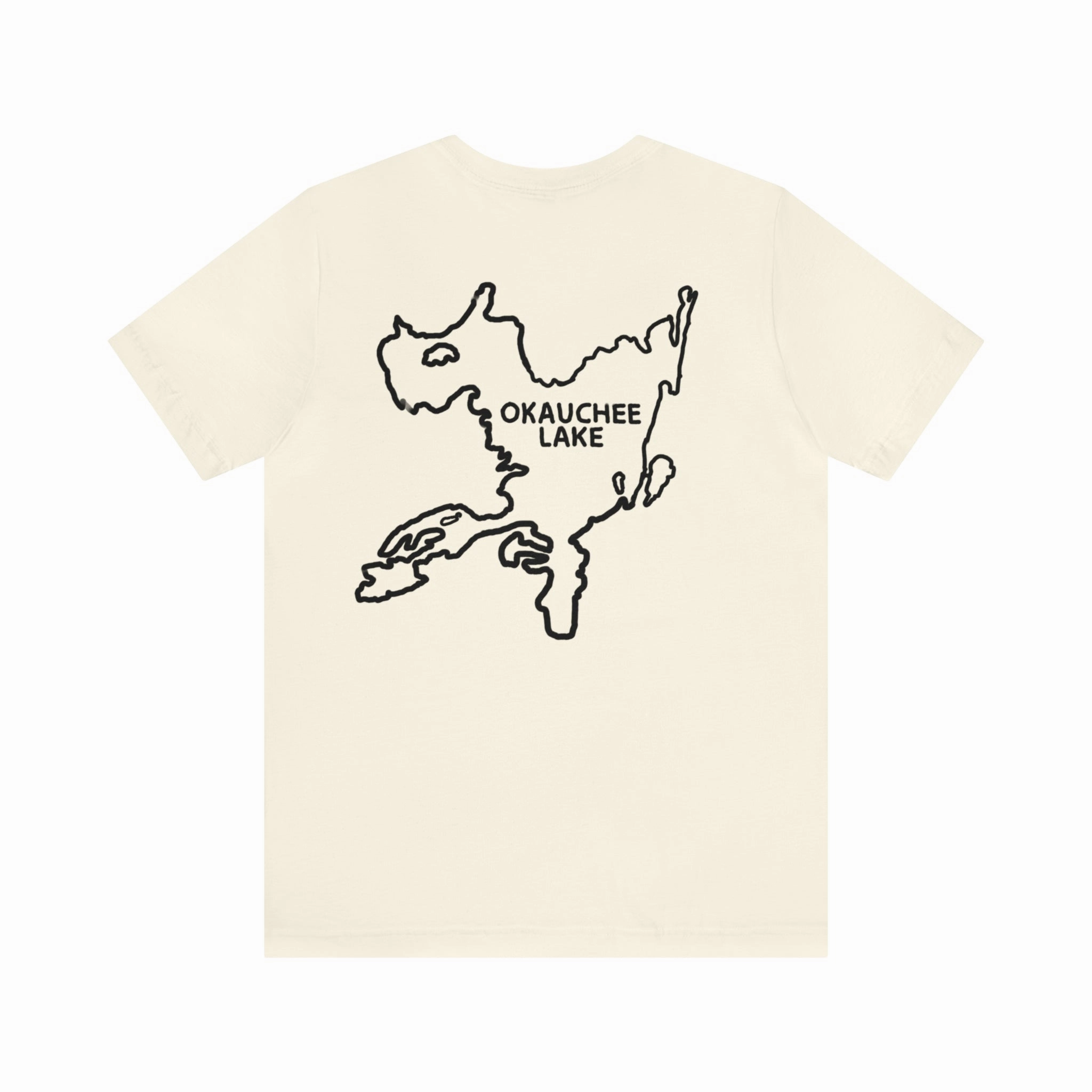 Okauchee Lake, Kayak - Unisex Lightweight Short Sleeve Tee