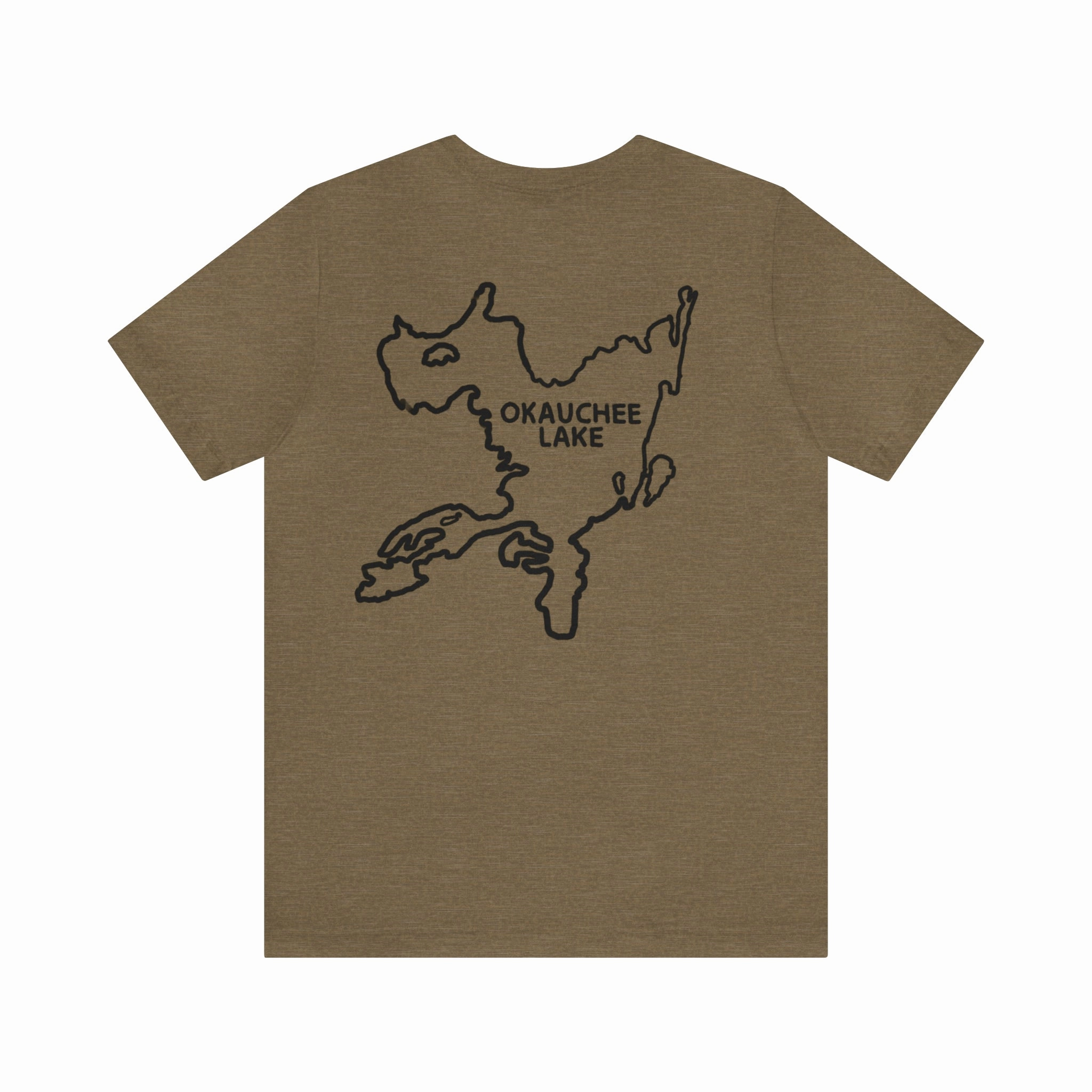 Okauchee Lake, Kayak - Unisex Lightweight Short Sleeve Tee