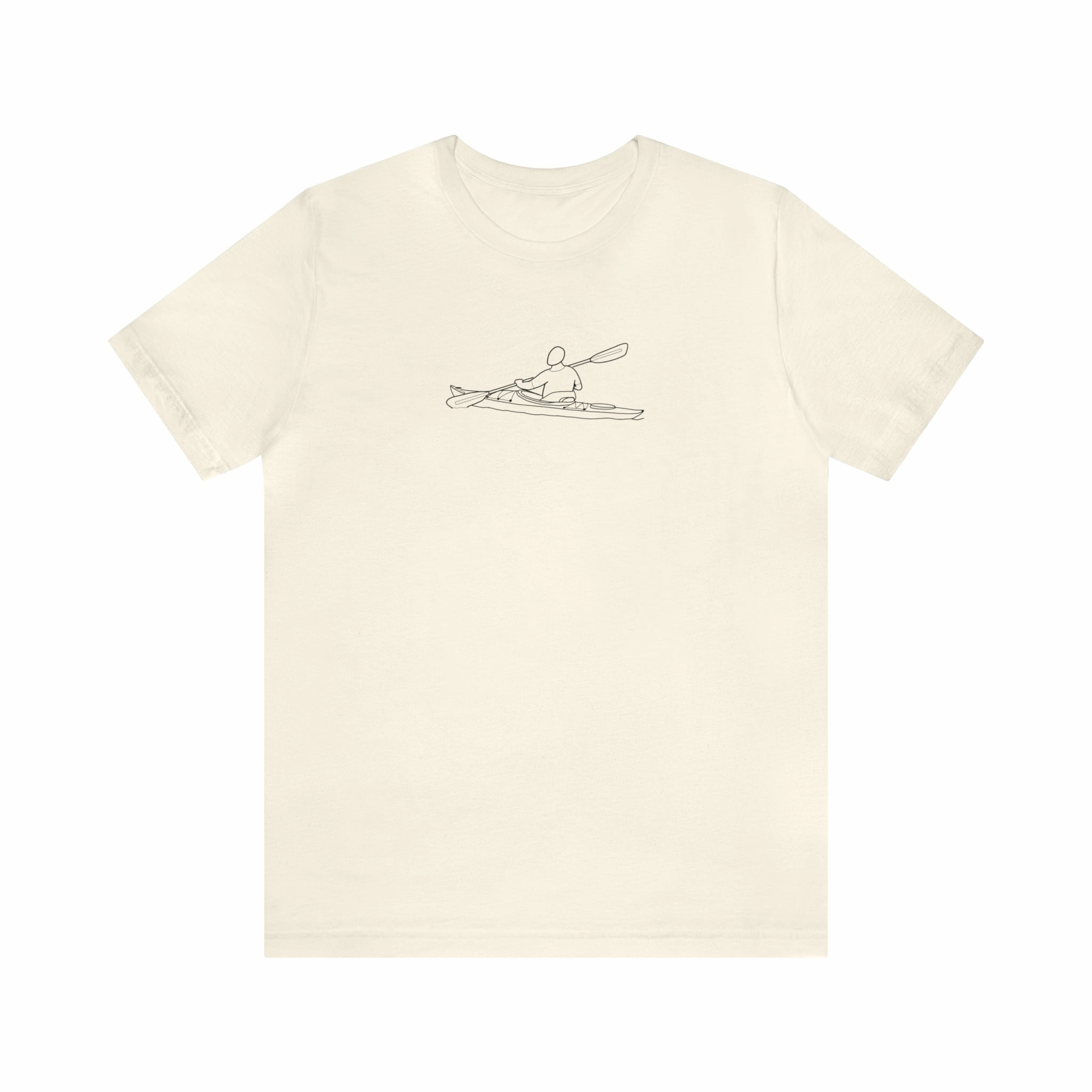 Okauchee Lake, Kayak - Unisex Lightweight Short Sleeve Tee