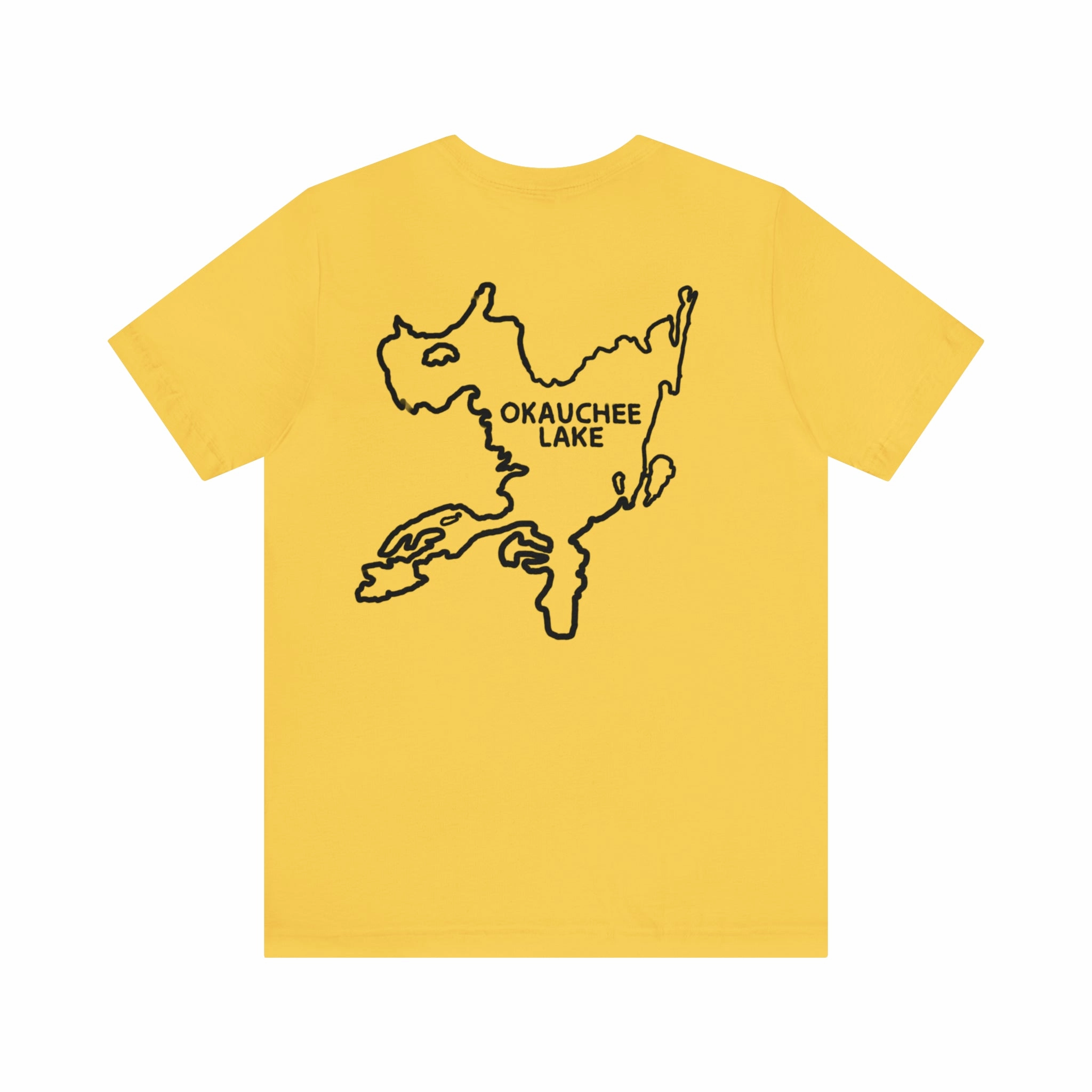 Okauchee Lake, Kayak - Unisex Lightweight Short Sleeve Tee