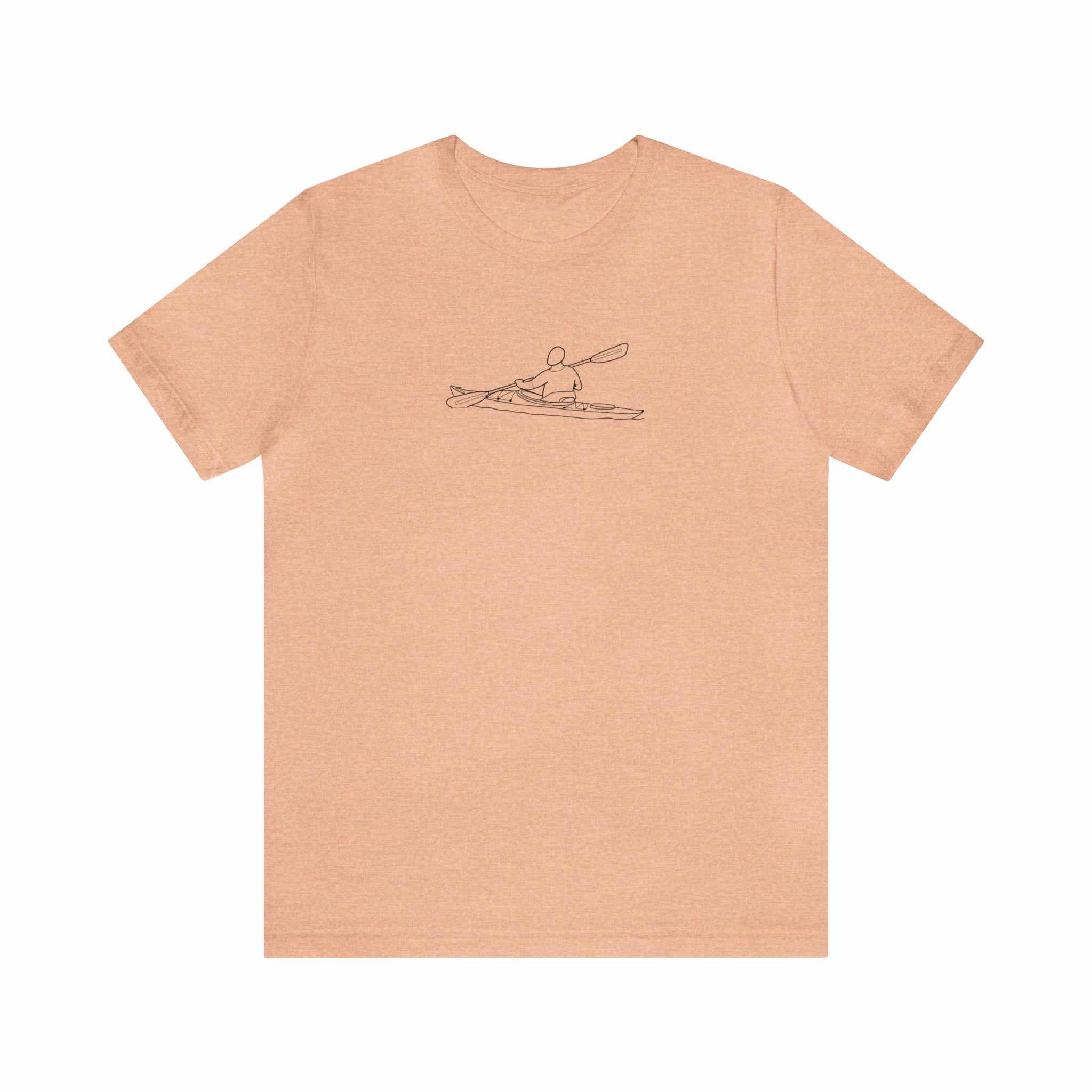 Okauchee Lake, Kayak - Unisex Lightweight Short Sleeve Tee