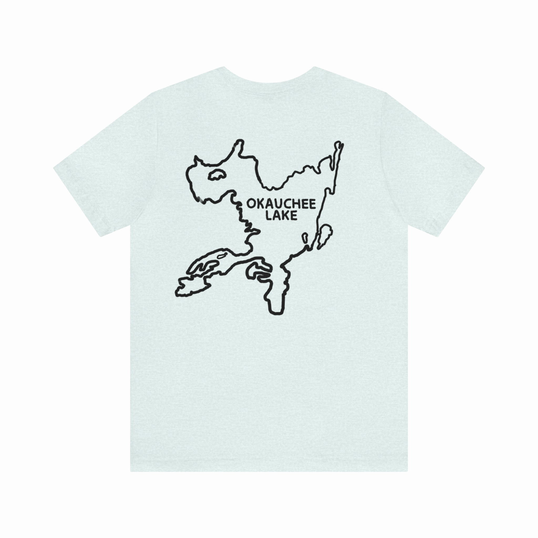 Okauchee Lake, Kayak - Unisex Lightweight Short Sleeve Tee