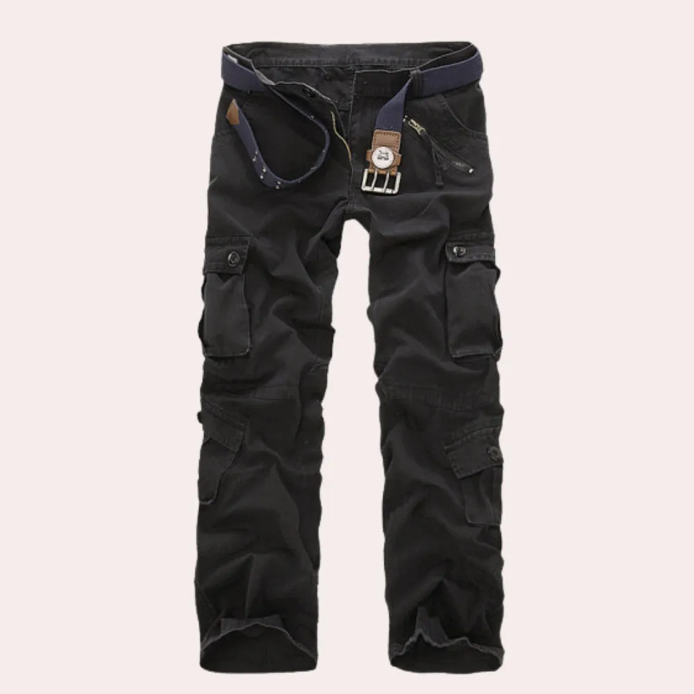 Olive Green Men's Lightweight Cargo Shorts - Durable Cotton, Pockets