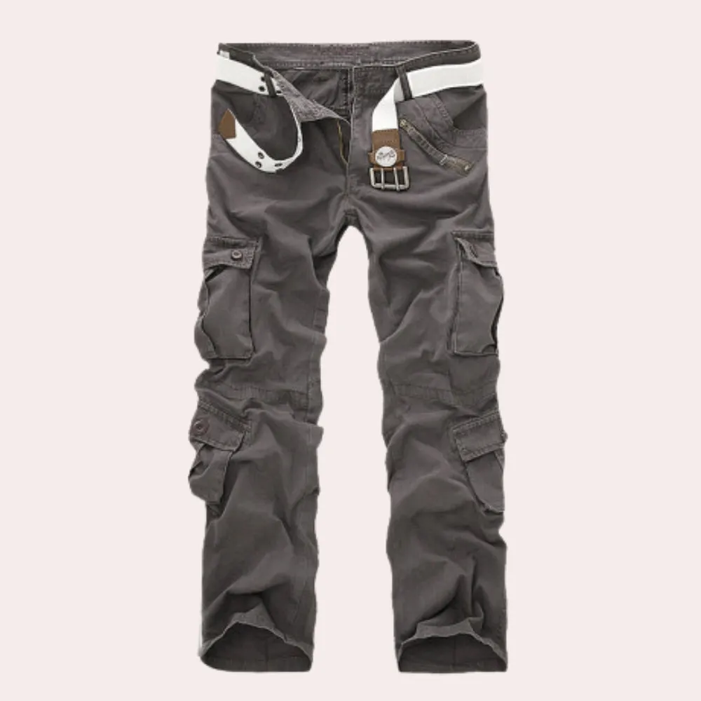 Olive Green Men's Lightweight Cargo Shorts - Durable Cotton, Pockets