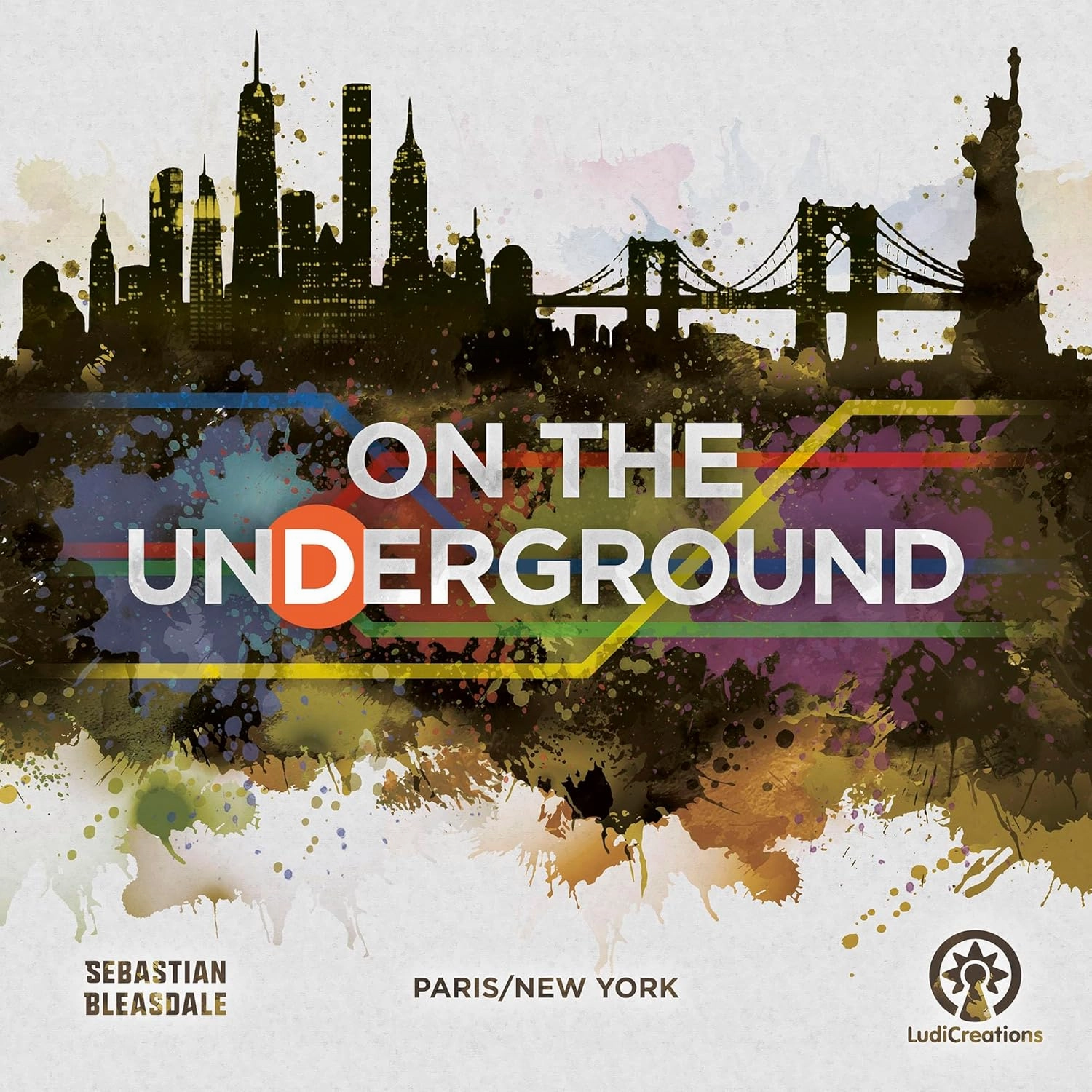 On The Underground: Paris/New York Deluxe Edition - Train Route Building, Strategy Board Game, City Maps, Ages 14 , 2-5 Players, 60 Min