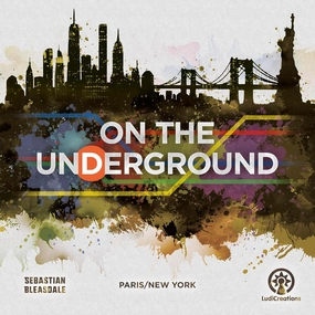 On The Underground: Paris/New York Deluxe Edition - Train Route Building, Strategy Board Game, City Maps, Ages 14 , 2-5 Players, 60 Min
