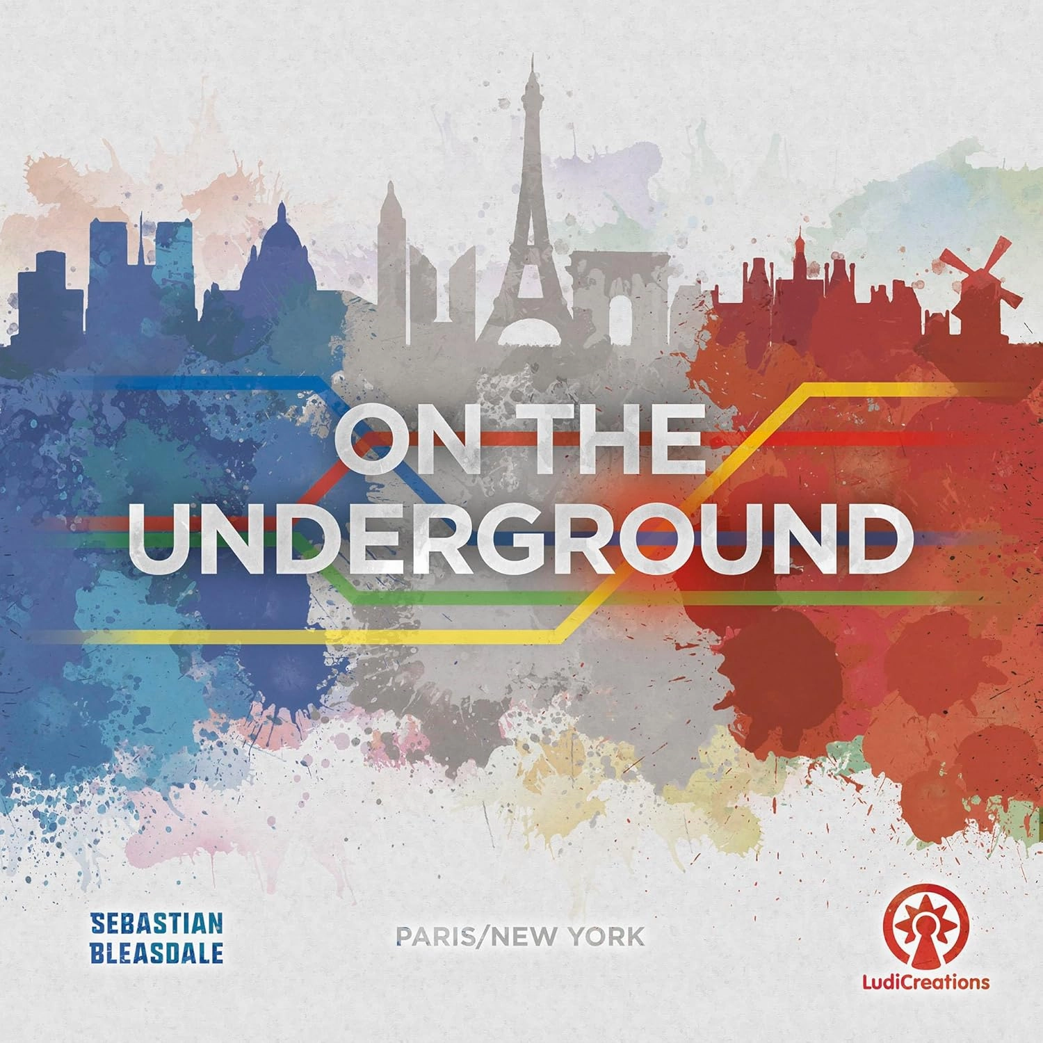 On The Underground: Paris/New York Deluxe Edition - Train Route Building, Strategy Board Game, City Maps, Ages 14 , 2-5 Players, 60 Min