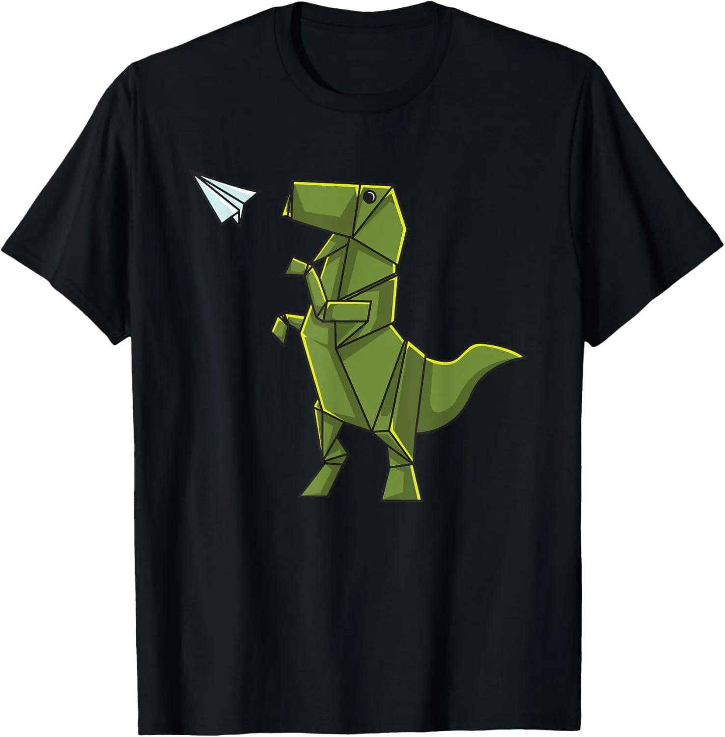 Origami Dinosaur Shirt - Origami T-Rex Flying Paper Airplane T-Shirt