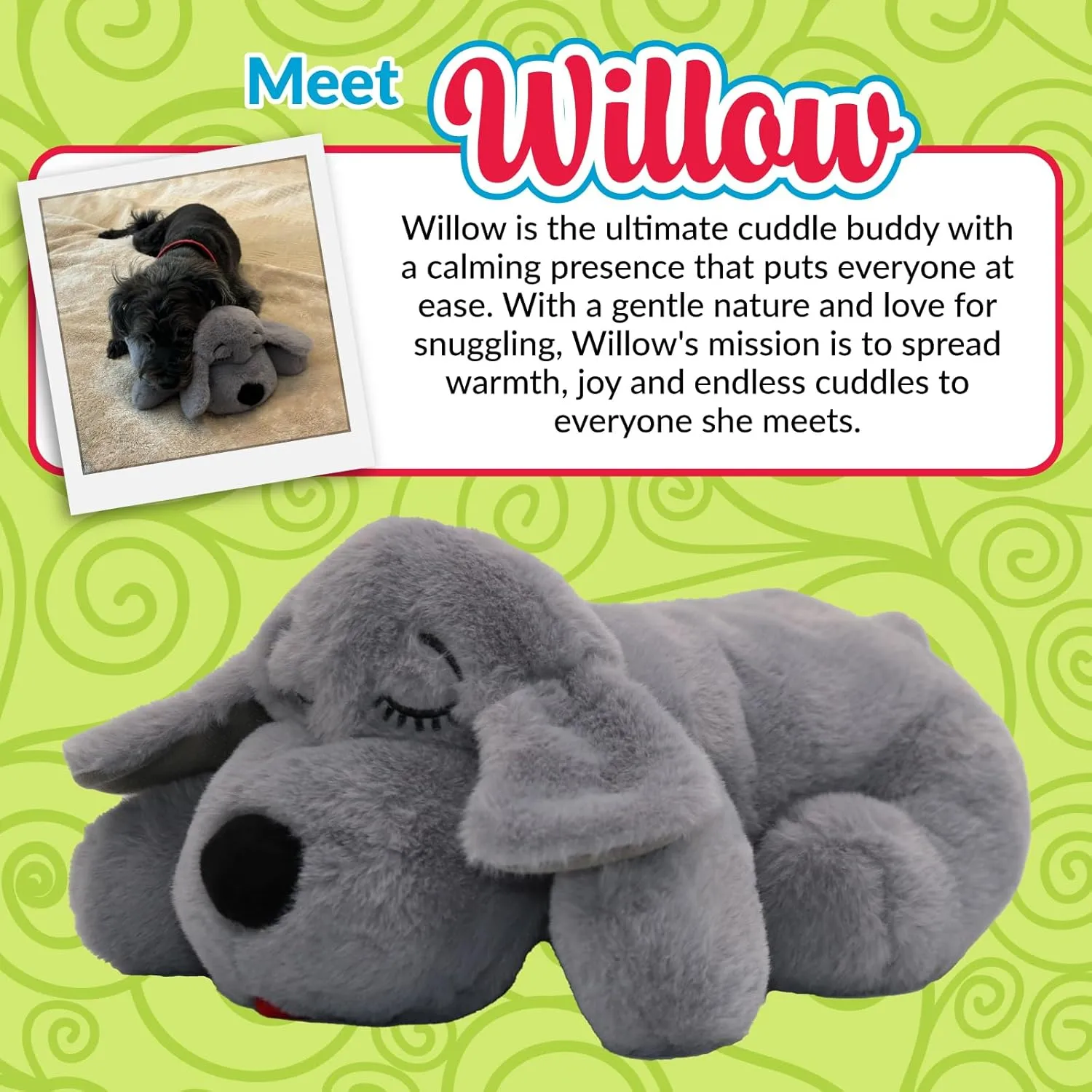 Original Snuggle Puppy Toys - Heartbeat Puppy for Dogs - Pet Anxiety Relief and Calming Aid - Comfort Dog Toys for Behavioral Training