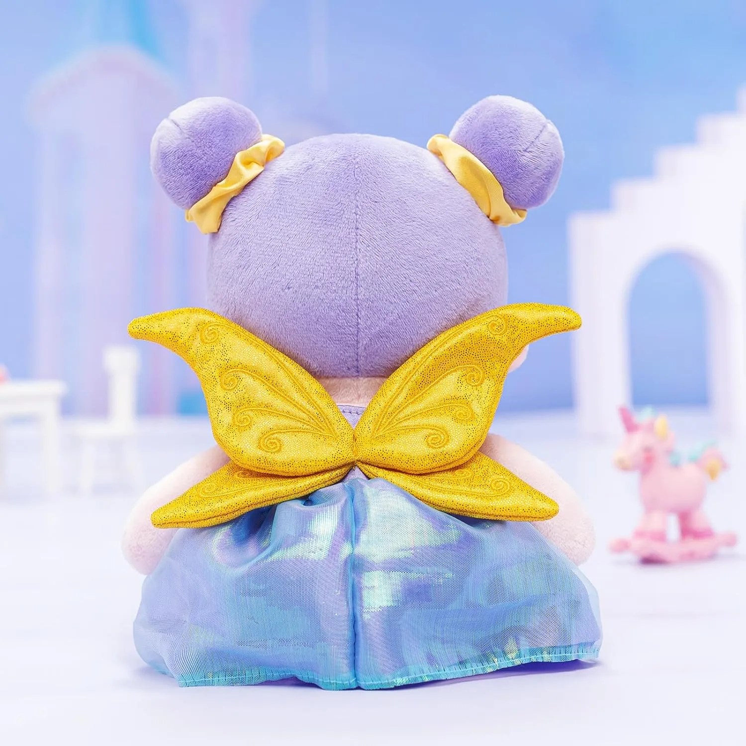 OUOZZZ 13" Soft Baby Doll Gift- Fairy Dolls My First Baby Doll for 1 Year Old Girl Birthday Gifts Plush Rag Toys Magic Wings Fairies for Toddlers Kids Infants