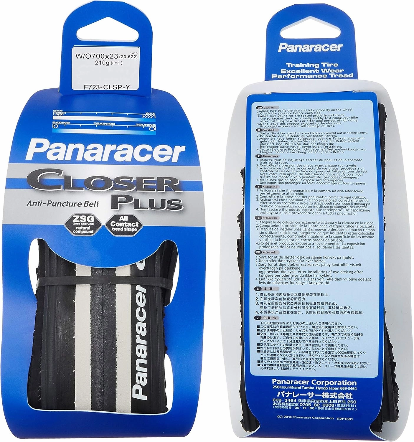 Panaracer F723-CLSP Clincher Tire, Closer Plus, 700 x 23C, for Road Bikes, Cross Bikes, Road Races, Commuting to Work and Touring