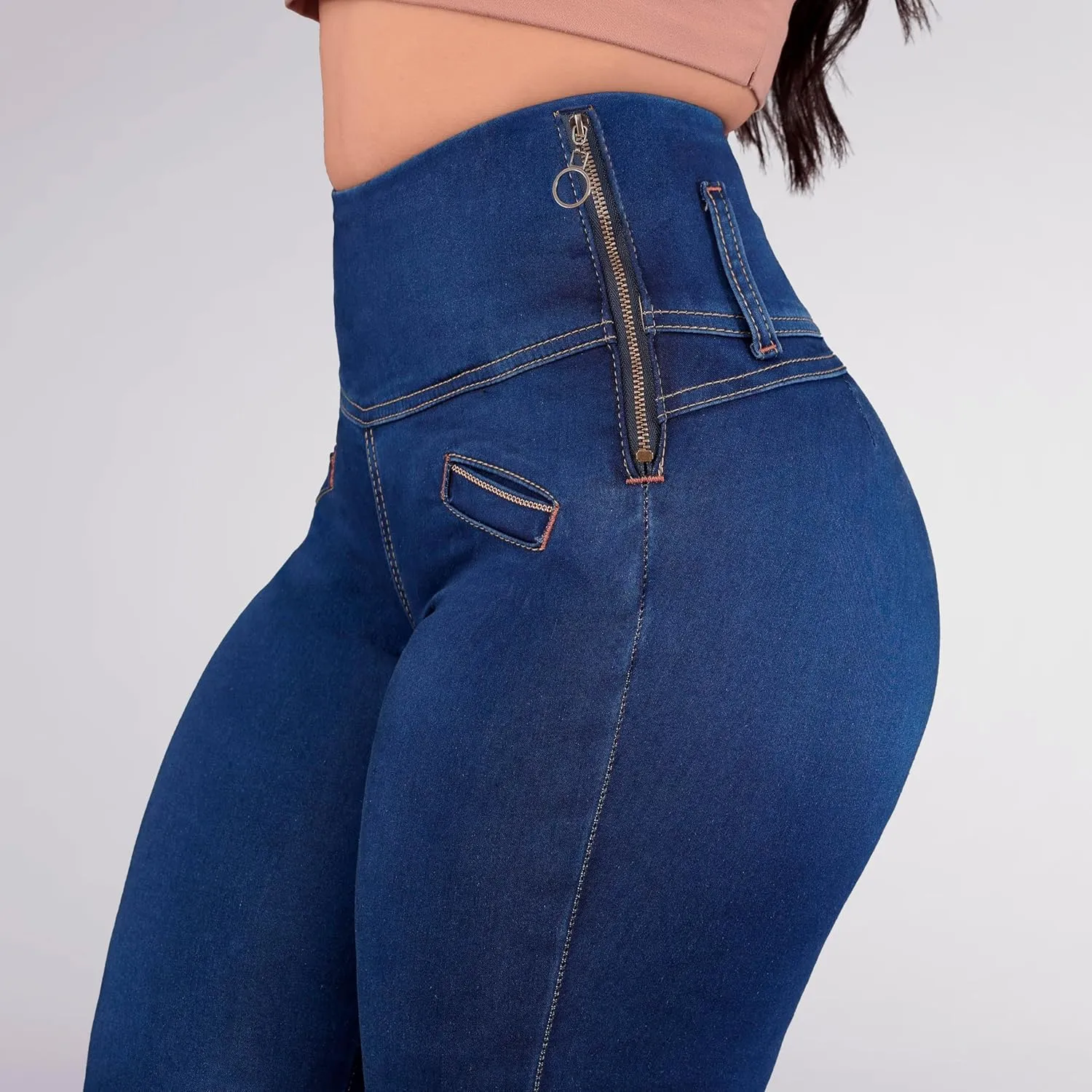 Pantalones Colombianos Levanta Pompa | Butt Lifting Jeans | High Waisted Jeans for Women | Lipo Jeans