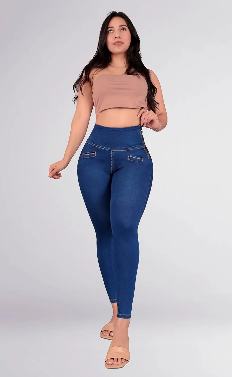 Pantalones Colombianos Levanta Pompa | Butt Lifting Jeans | High Waisted Jeans for Women | Lipo Jeans