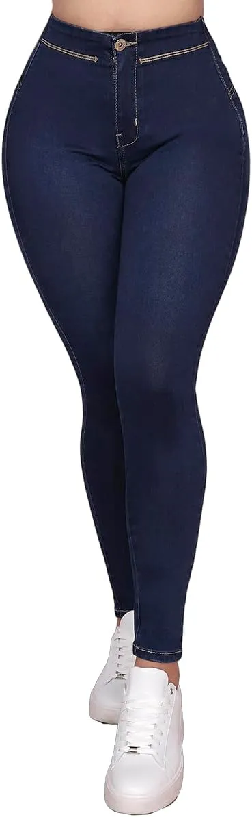 Pantalones Levanta Cola Colombian Butt Lifting Jeans - High Waisted for Women