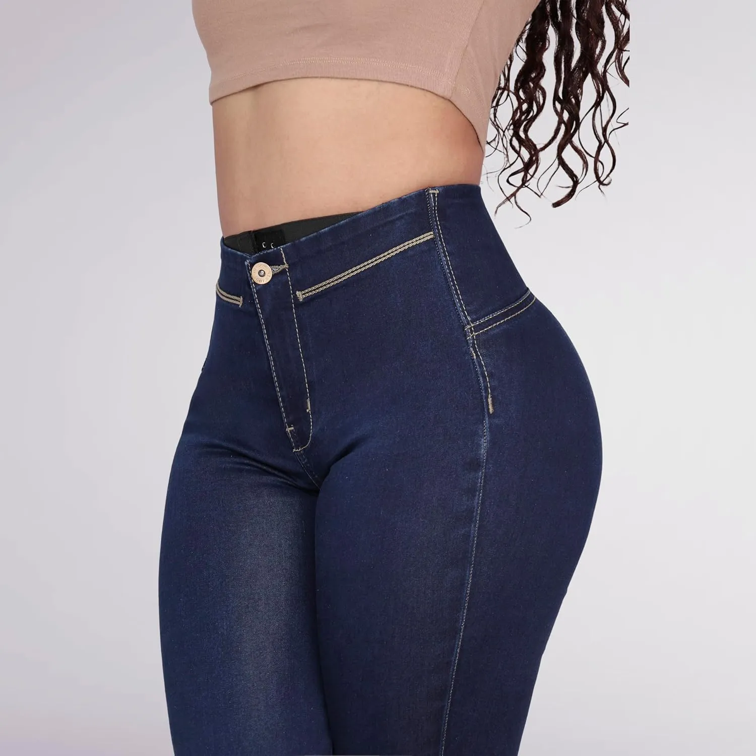 Pantalones Levanta Cola Colombian Butt Lifting Jeans - High Waisted for Women