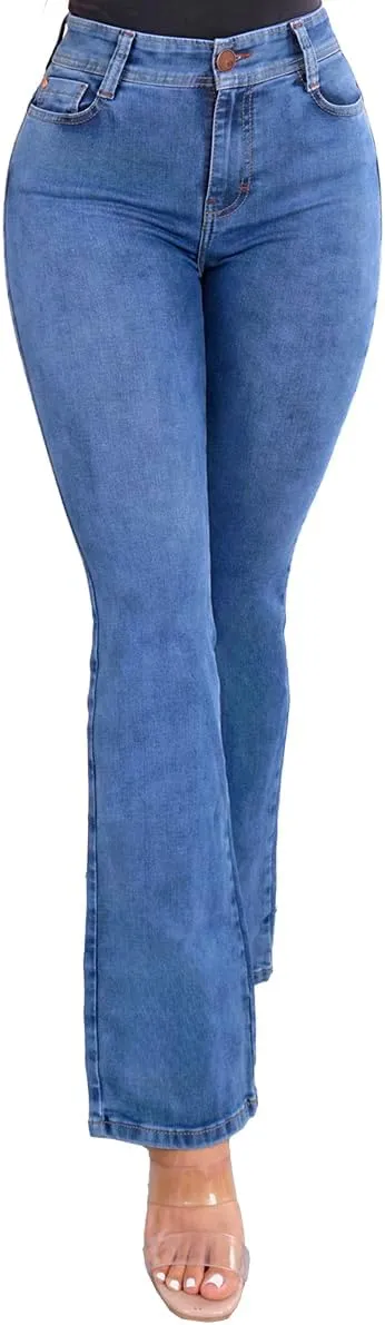 Pantalones Levanta Cola Colombian Butt Lifting Jeans - High Waisted for Women