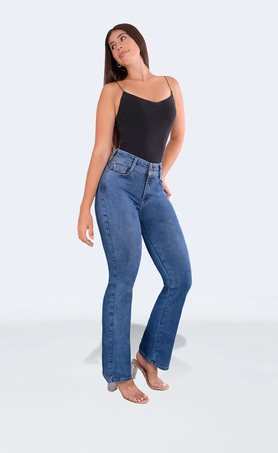 Pantalones Levanta Cola Colombian Butt Lifting Jeans - High Waisted for Women