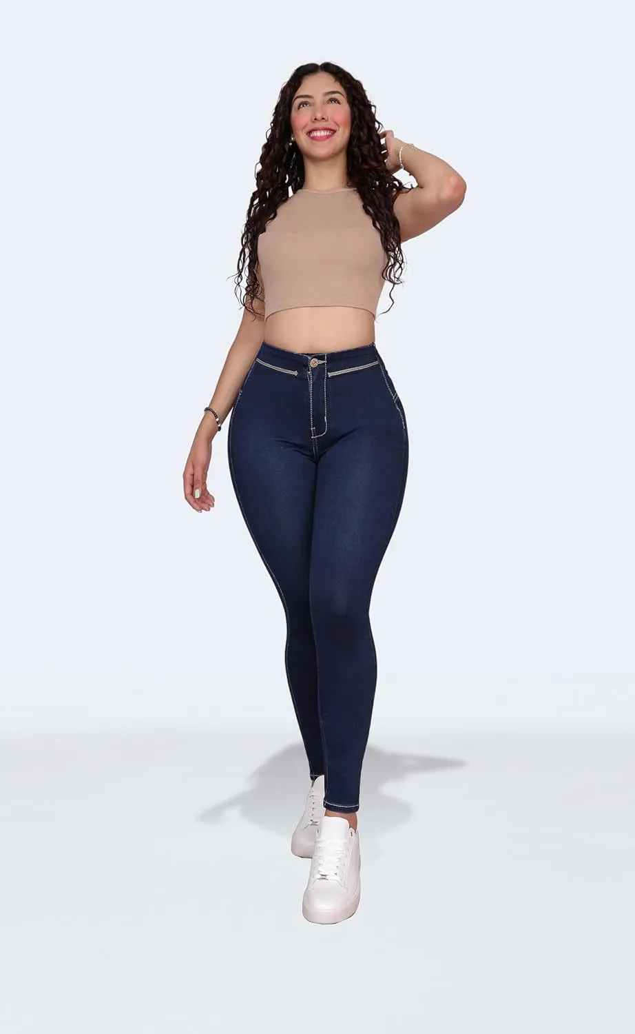 Pantalones Levanta Cola Colombian Butt Lifting Jeans - High Waisted for Women