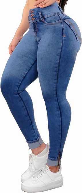 Pantalones Colombianos Levanta cola, Butt-Lifting Effect Jeans (US, Numeric, 7, Regular, Regular, 2491/001)