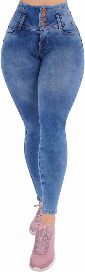Pantalones Colombianos Levanta Pompa | Butt Lifting High Waisted Jeans for Women | Lipo Jeans