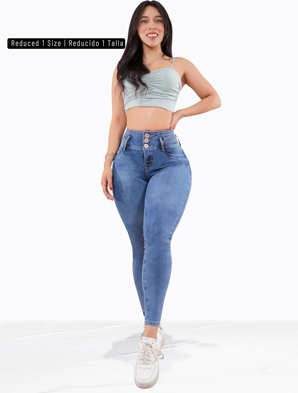 Pantalones Colombianos Levanta Pompa | Butt Lifting High Waisted Jeans for Women | Lipo Jeans