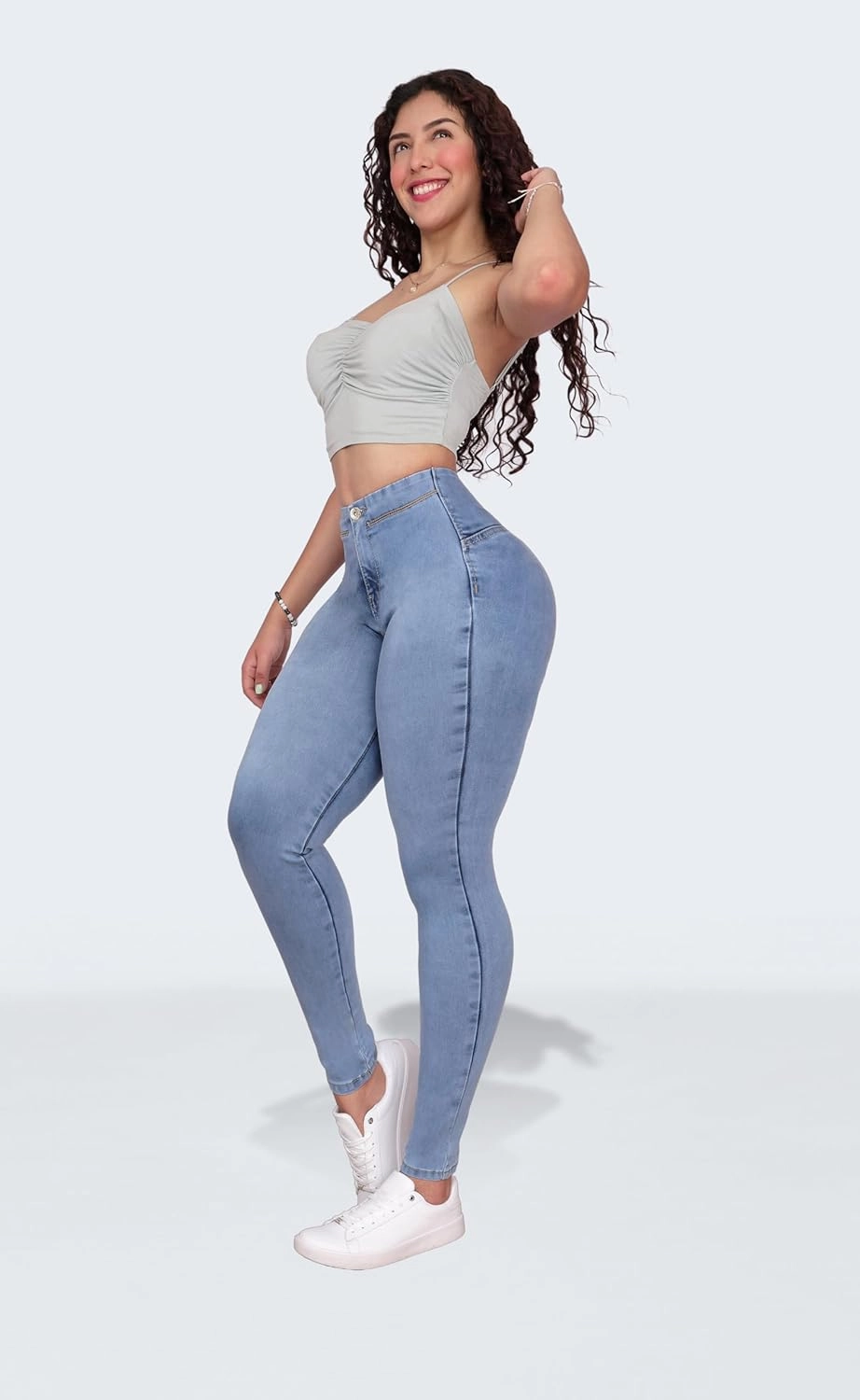 Pantalones Levanta Cola Colombian Butt Lifting Jeans - High Waisted for Women