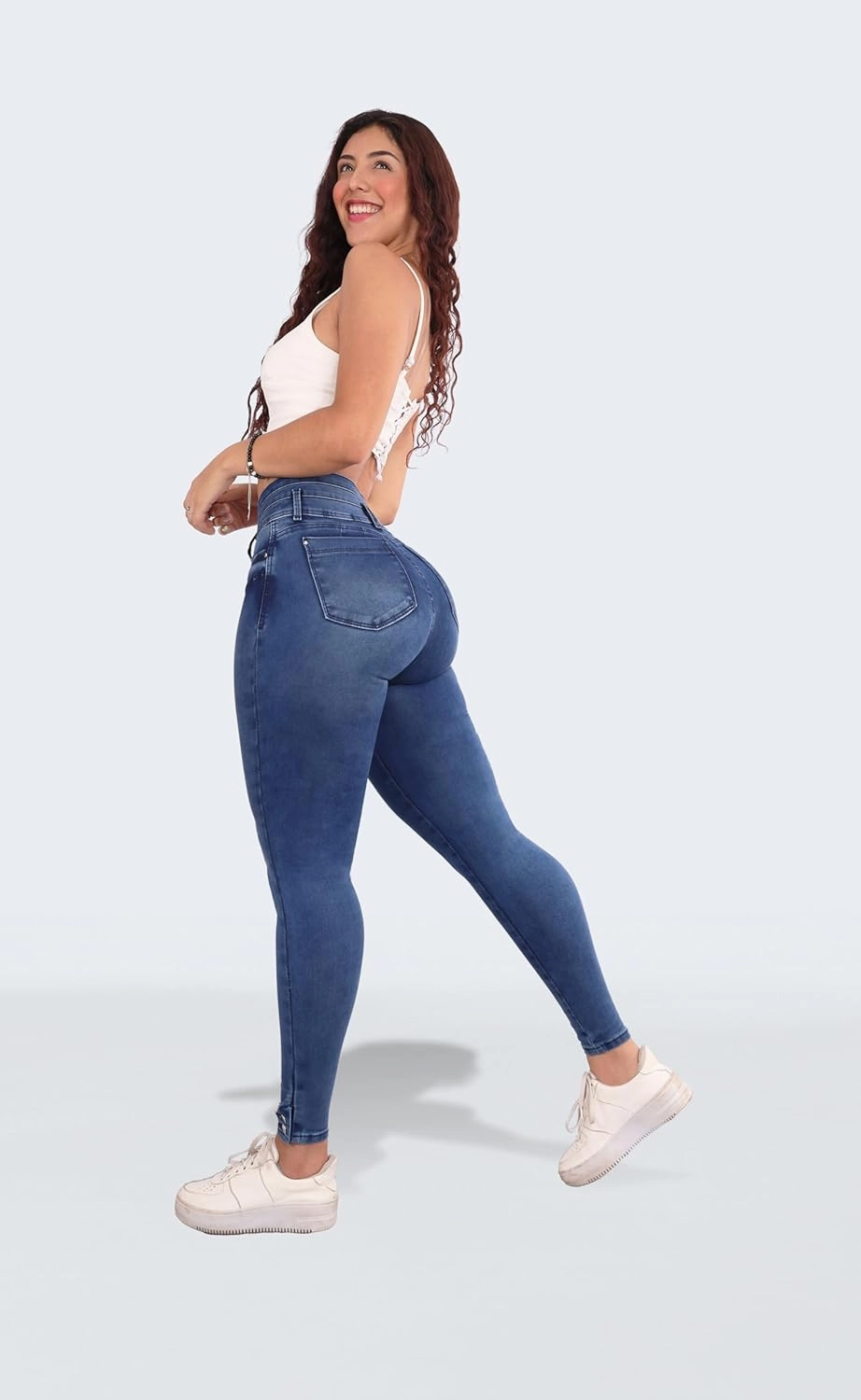 Pantalones Levanta Cola Colombian Butt Lifting Jeans - High Waisted for Women