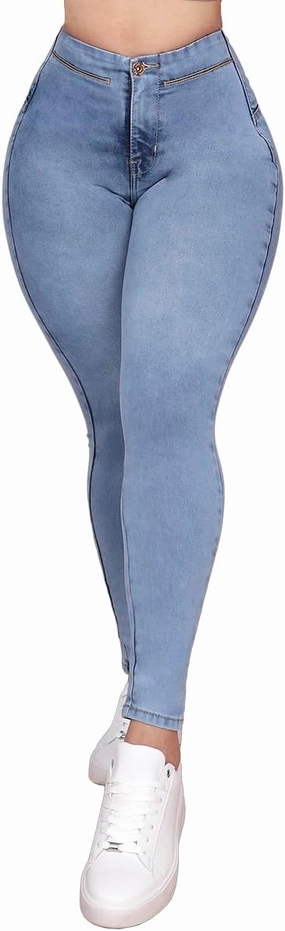 Pantalones Levanta Cola Colombian Butt Lifting Jeans - High Waisted for Women