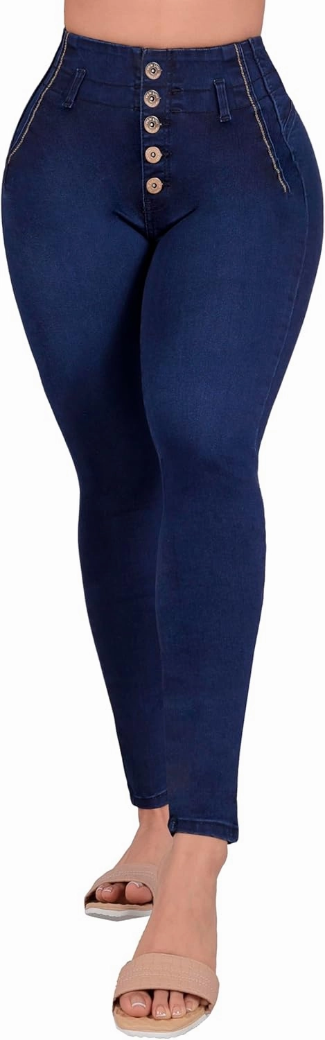 Pantalones Levanta Cola Colombian Butt Lifting Jeans - High Waisted for Women