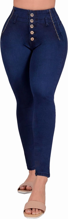 Pantalones Levanta Cola Colombian Butt Lifting Jeans - High Waisted for Women