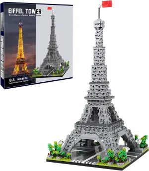 Paris Eiffel Tower World Famous Architectural Model Micro Building Blocks Set 3350 Pieces 3D Puzzle Toys Gifts for Kid and Adult