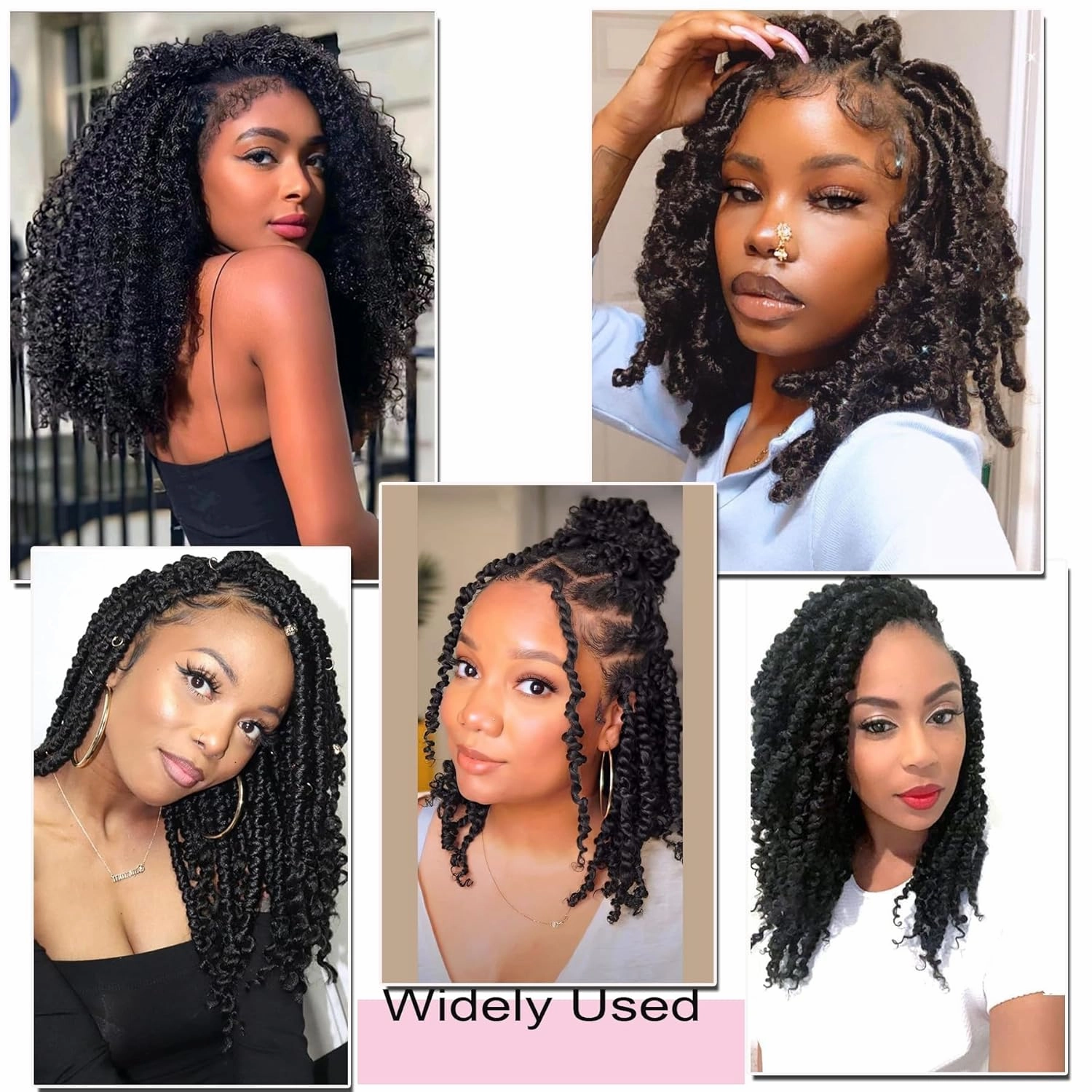Passion Twist Hair, 18 Inch 7 Packs Water Wave Crochet Hair,Ombre Wrap Braiding Hair For Passion Twist Crochet Hair/Butterfly Locs/Spring Twist Crochet Braids Hair Extension (18 Inch, 1B/30#)