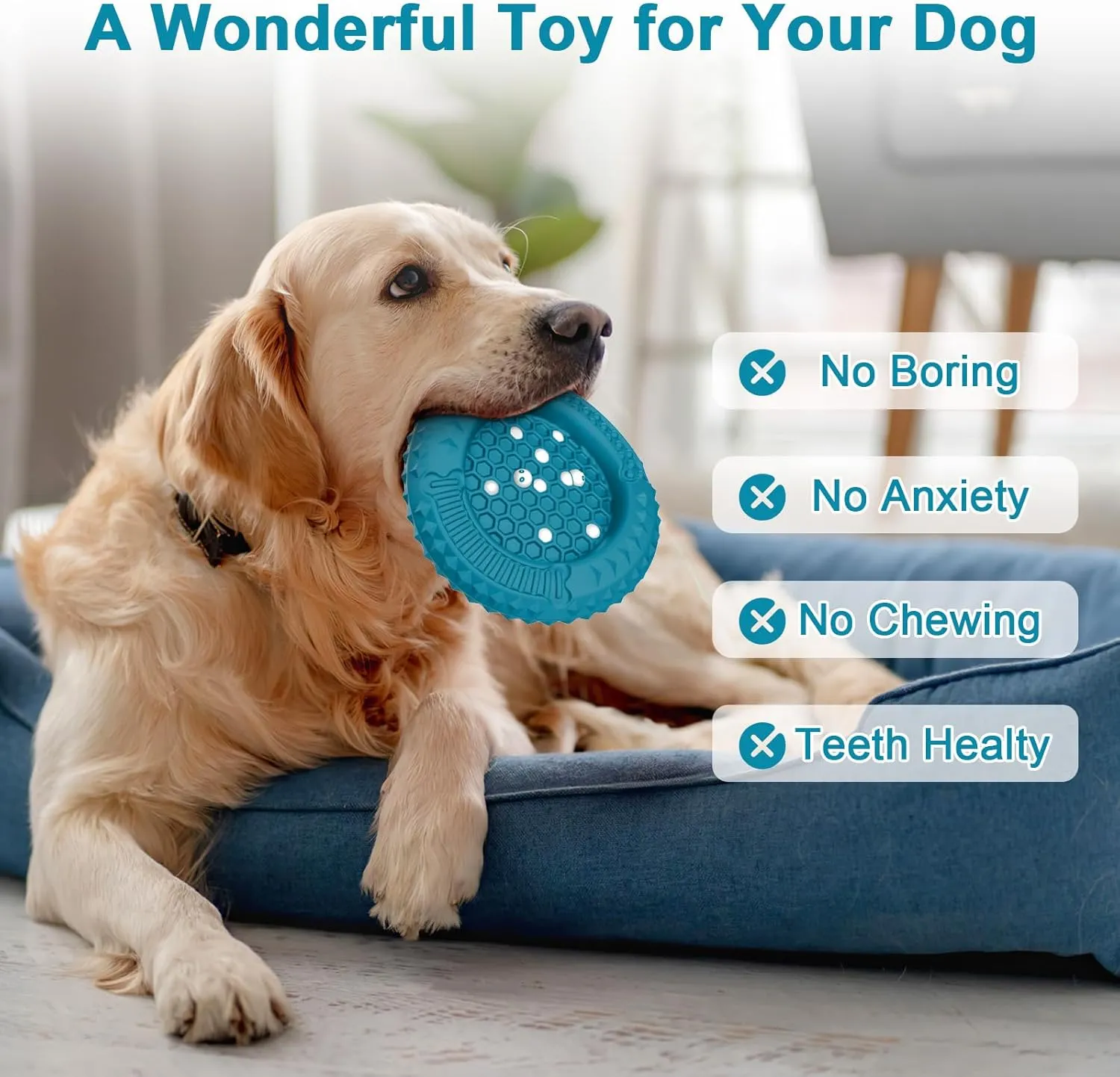 PcEoTllar Dog Toys for Aggressive Chewers, Indestructible Dog Toy, Tough Dog Toys for Large Dogs, Dog Chew Toys with Safe Rubber, for Medium/Large Dogs Breed - Green