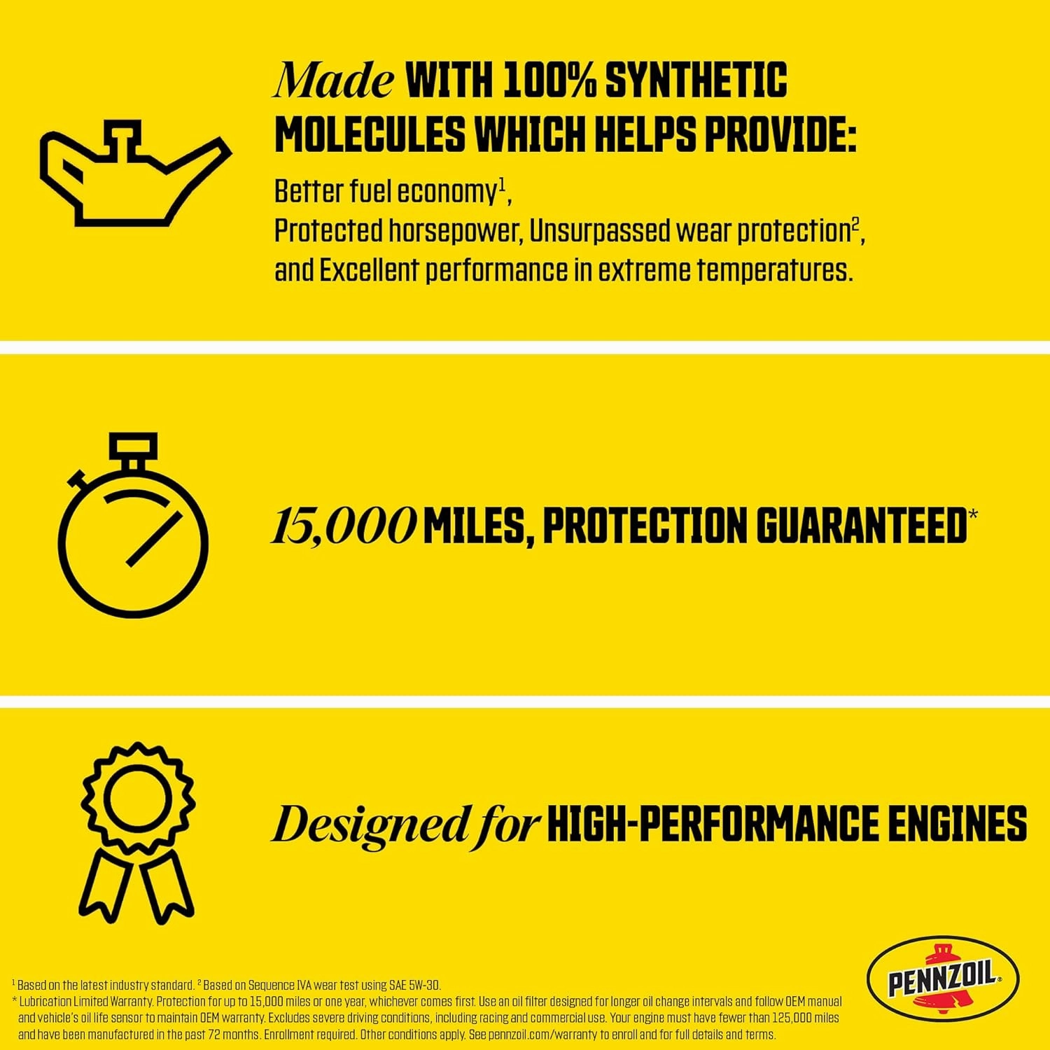 Pennzoil Platinum Euro L Full Synthetic 5W-30 Motor Oil, 5 Quart