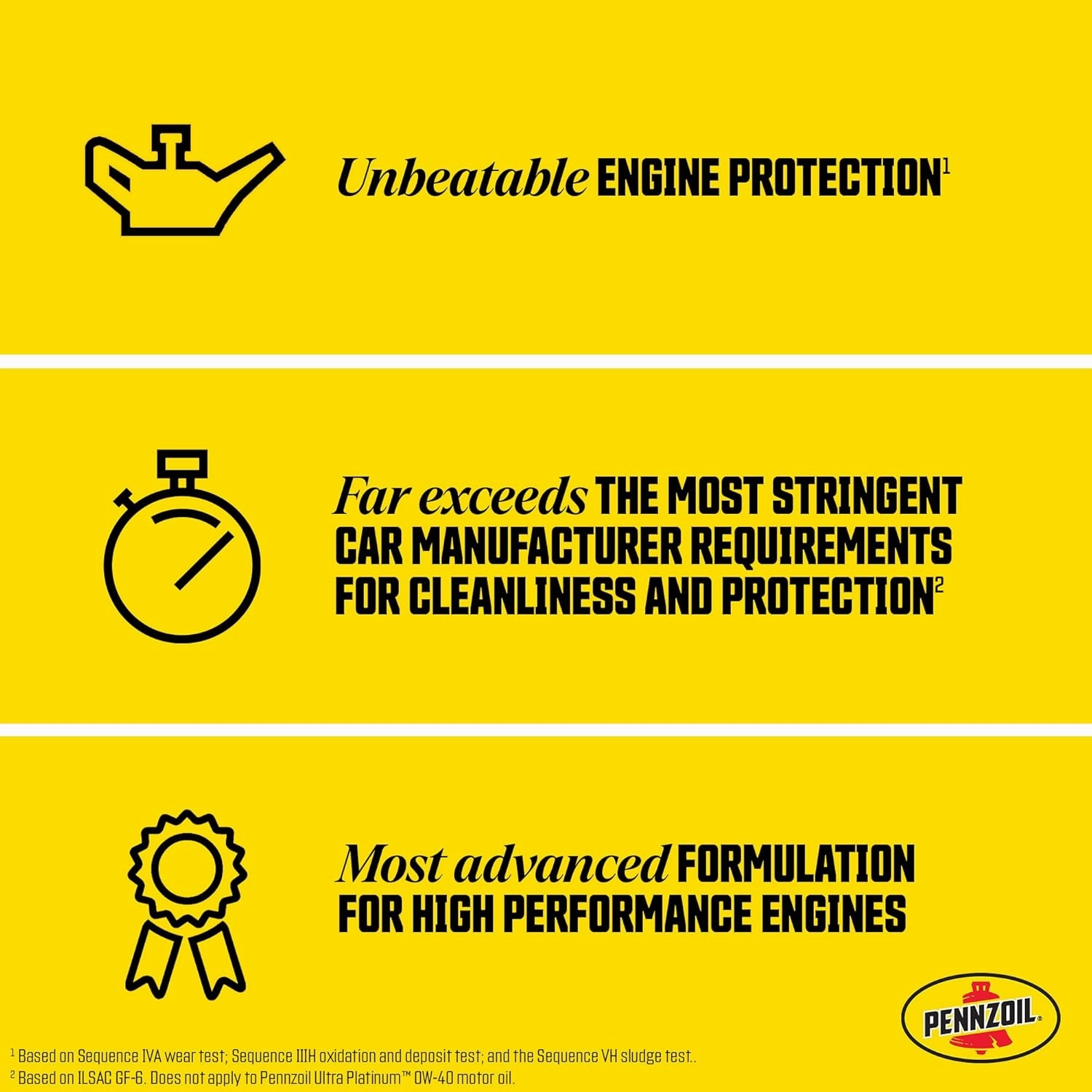 Pennzoil Ultra Platinum Full Synthetic 5W-30 Motor Oil, 5 Quart (3 Pack)