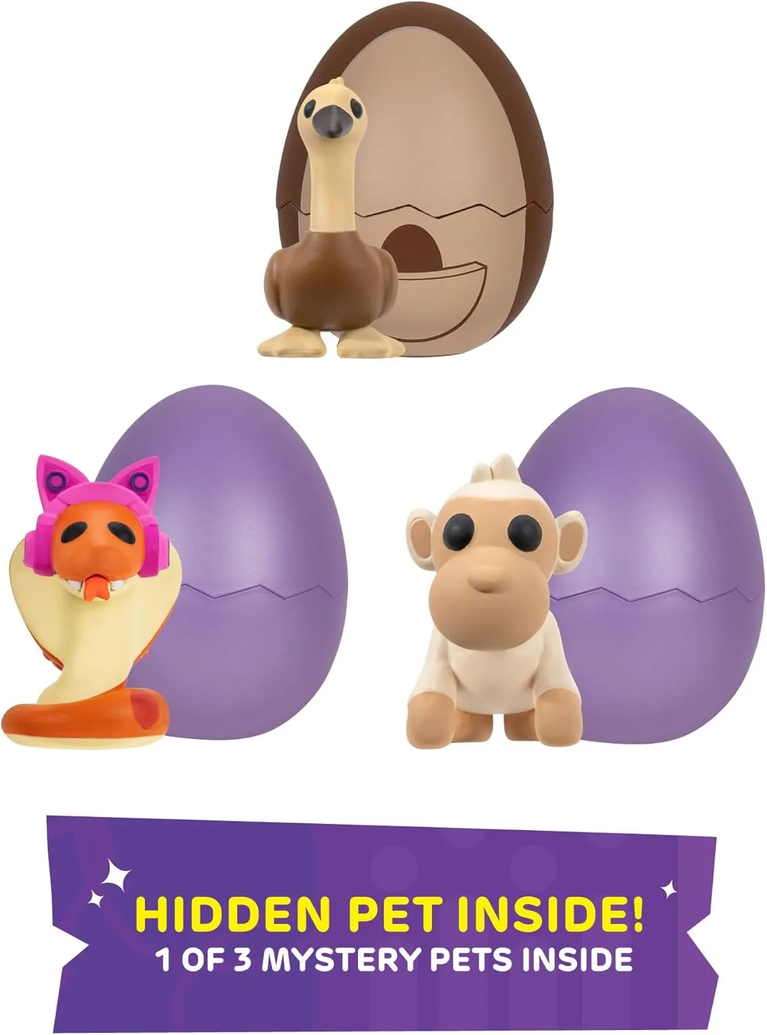 Pets Multipack Animal Life - Hidden Pet - Top Online Game, Exclusive Virtual Item Code Included - Fun Collectible Toys for Kids